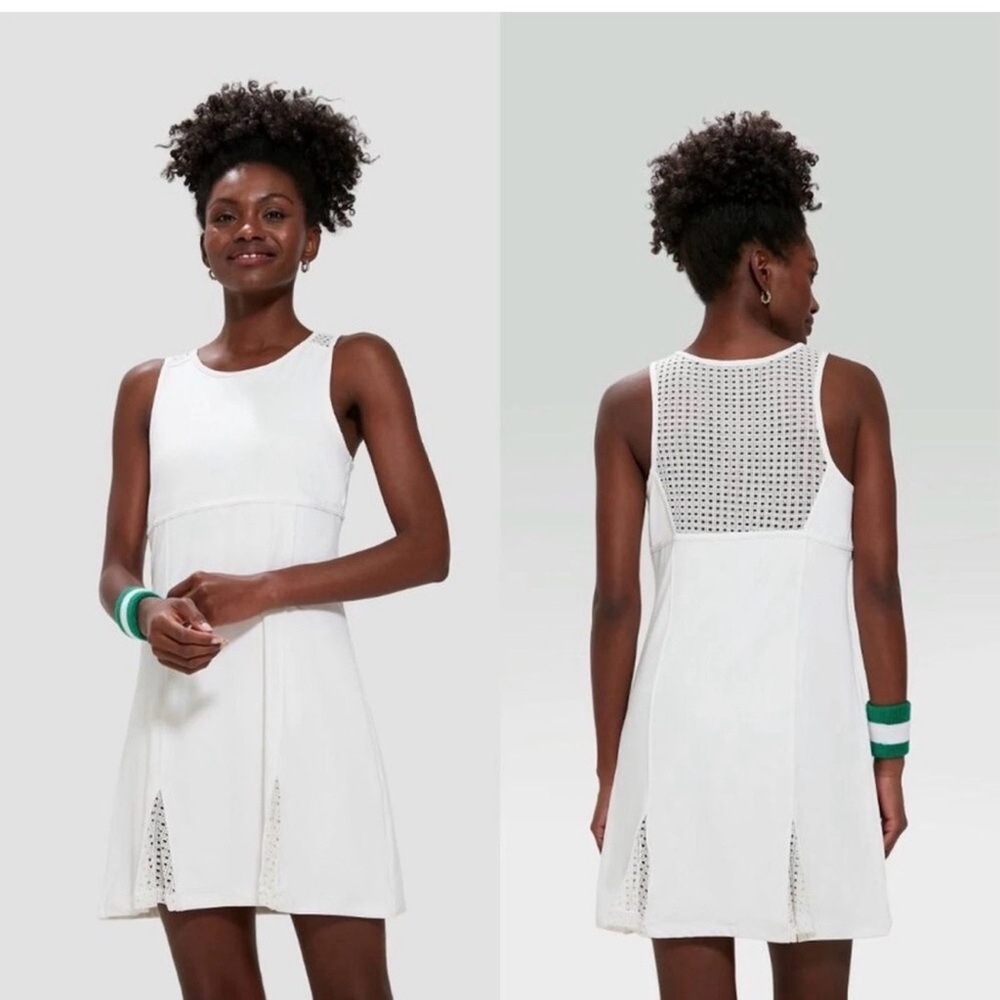 Tuckernuck White Cane Victoria Tennis Prep Athletic Sport Dress S Activewear EUC